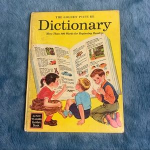Vintage the golden picture Dictionary 1954 more than 800 words